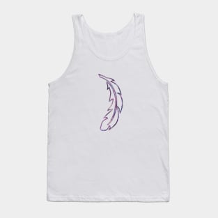 Galaxy Feather | Purple + Pink Feather | Watercolor Galaxy Feather Tank Top